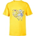 thumbnail image 1 of Disney Tinker Bell Storybook Heart Blue - Short Sleeve T-Shirt for Kids - Customized-Yellow, 1 of 5