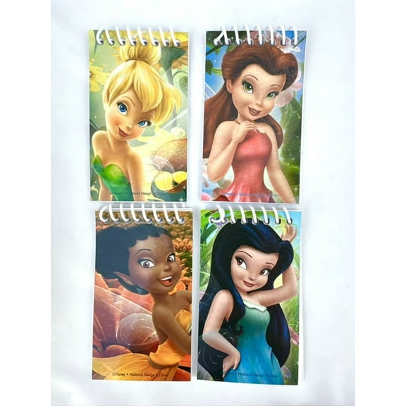 Disney Tinker Bell and Fairies 4pk mini spiral notepads