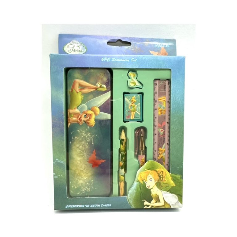 Disney Tinker Bell and Fairies 6 pcs Stationery Set - Walmart.com