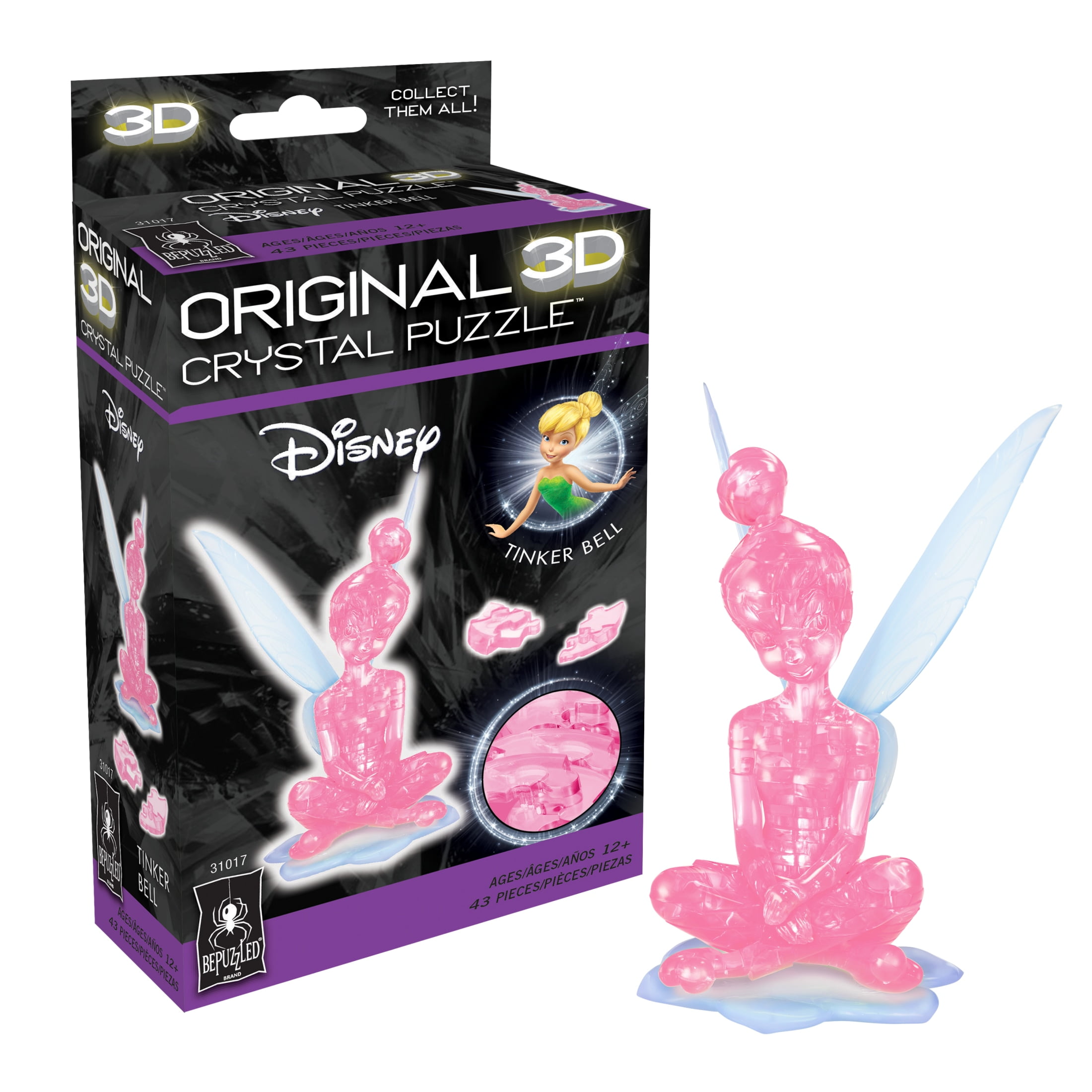 _tinkerbell＿33さん3-14-2b 3D Crystal Yellow Tinkerbell - Family Crests & Puzzled Etc