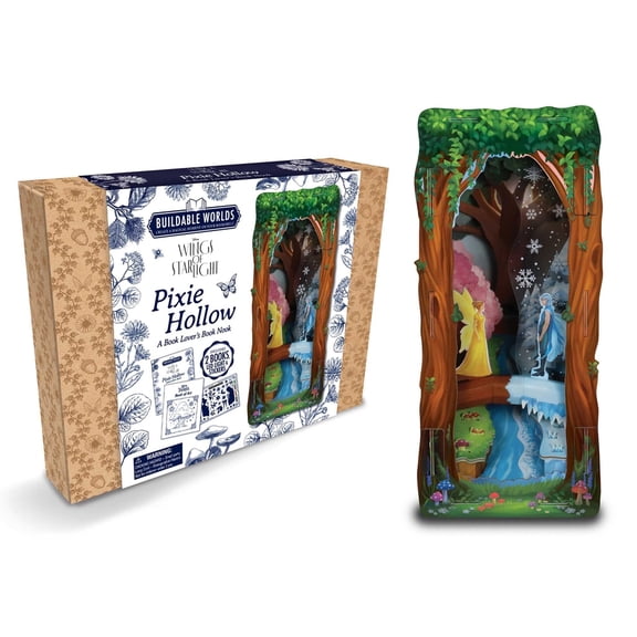 Disney Tinkerbell: Wings of Starlight: Buildable Worlds - A Book Lover's Book Nook, (Paperback)