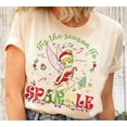 thumbnail image 1 of Disney Tinkle Bell Christmas Tis The Season To Sparkle Shirt, 1 of 5