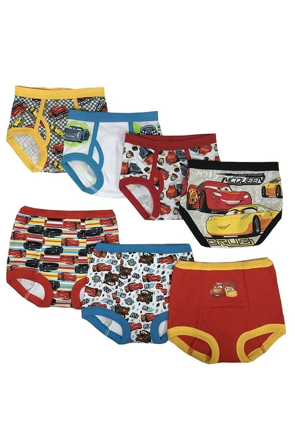 Toddler Boys' Cars 3pk Training Pants and 4pk Briefs