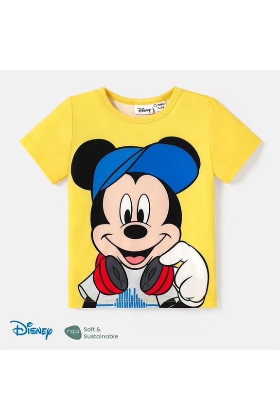 Toddler Boys Graphic Tee Micky Mouse Short Sleeves T-Shirt Top Summer Outfits Clothes Sizes 3-10T
