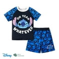 thumbnail image 1 of Disney Toddler Boys Lilo & Stitch Graphic T-Shirts and Shorts 2 Pieces Summer Outfit Sets Sizes 2-6, 1 of 7