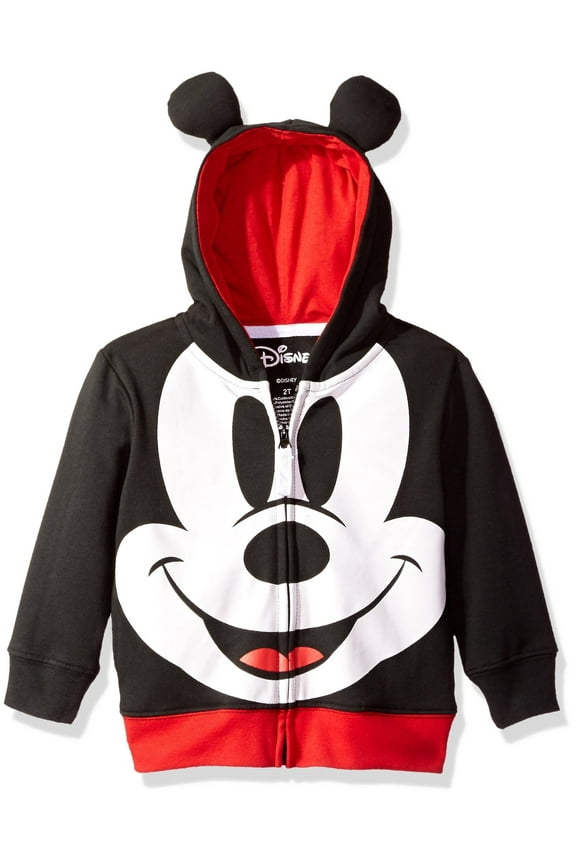 Toddler Boys' Mickey Mouse Costume Hoodie, Black, 2T