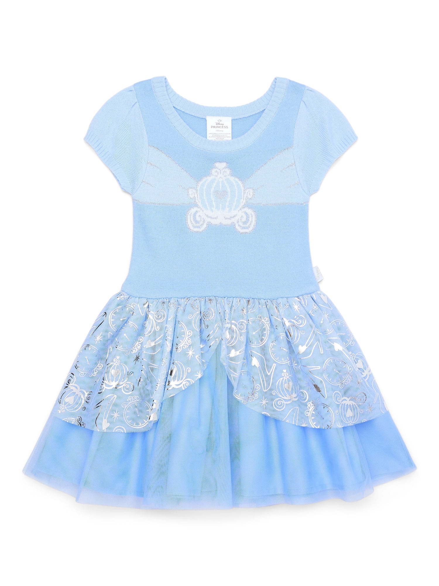 The Nightmare Before Christmas - Brandclub - Toddler Girl Cinderella  Cosplay Sweater Dress, Sizes 12M-5T