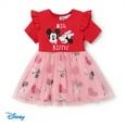 thumbnail image 1 of Disney Toddler Girl Dress Mickey and Minnie Princess Tutu Party Dress Valentines Outfits Sizes 2-6, 1 of 6