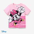 thumbnail image 1 of Disney Toddler Girl Graphic Tee, Minnie Mouse Character Outfit Cloth, Graphic Print Short Sleeve T-Shirt Minnie Pink 4-5T, 1 of 6