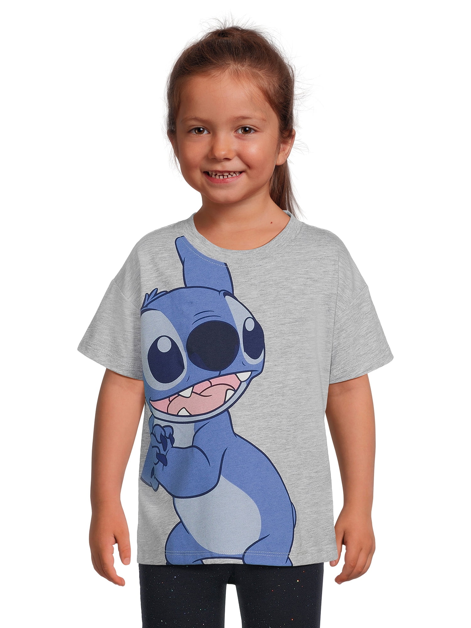 Stitch Girl s Short Sleeve Embellished Graphic T Shirt Sizes 4 16