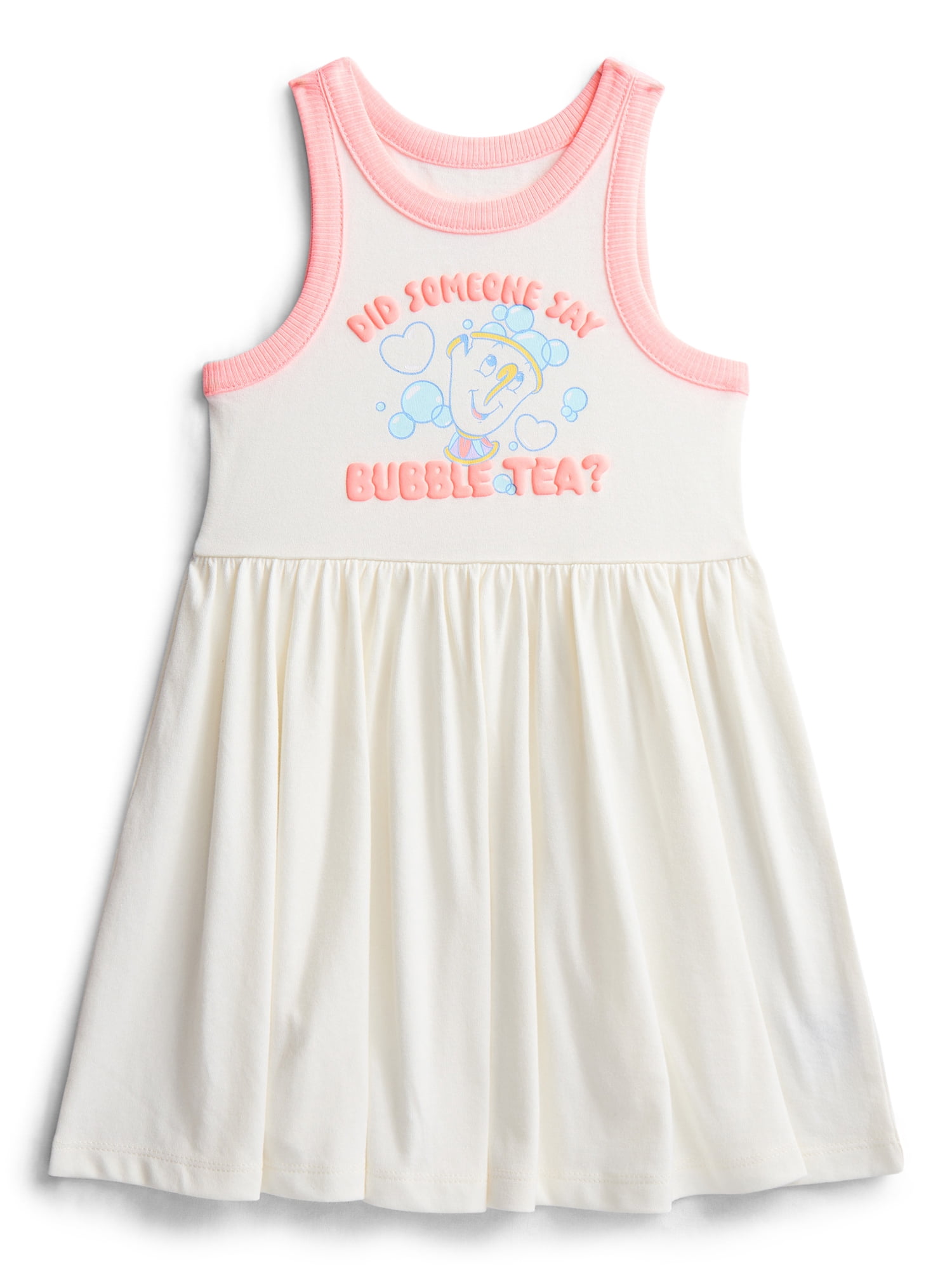 Disney Toddler Girls Beauty and the Beast Chip Graphic Tank Dress, Sizes 12M-5T