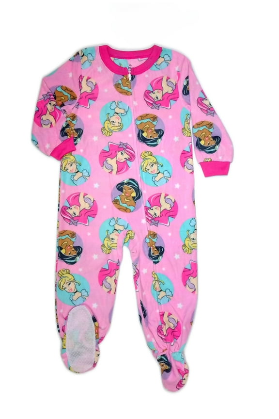 Toddler Girl's Pink Soft Fleece Character Footed Pajama Sleeper, Size 3T