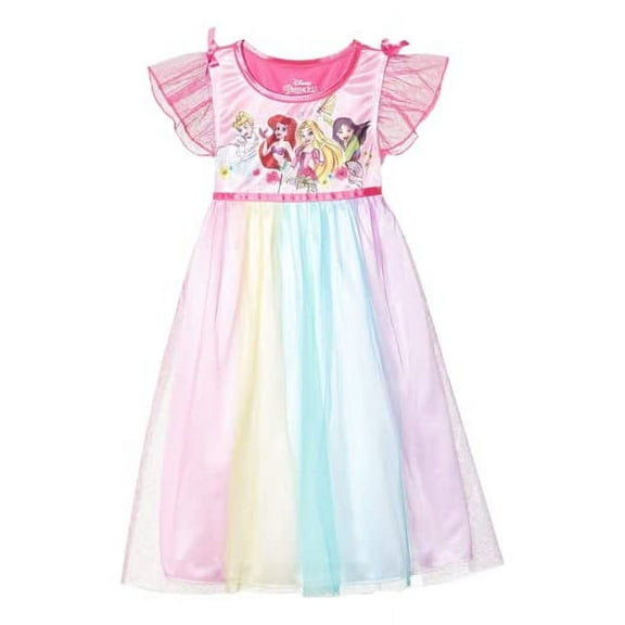 Disney Toddler Girl's Princess Party Nightgown, Pink