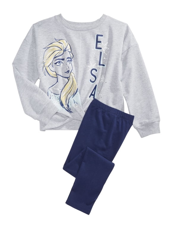 Disney Toddler Girls 2-Pc. Elsa Top & Leggings Set