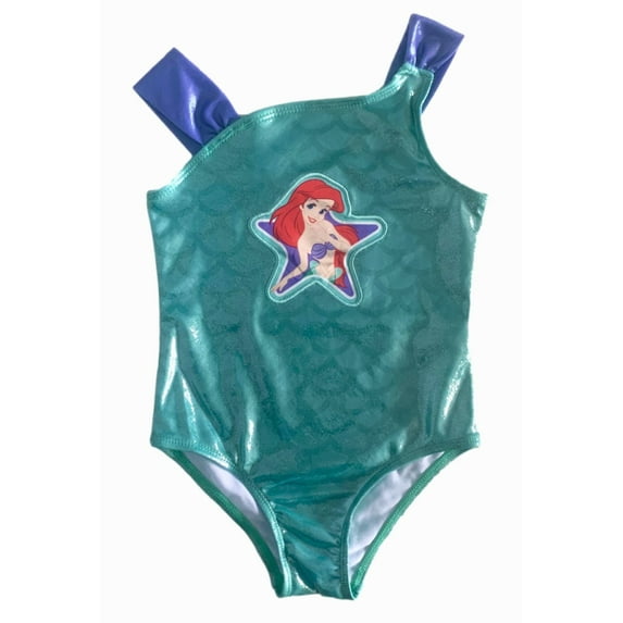 Disney Ariel Shimmer One-Piece Swimsuit (Girl’s, Sizes 2T-4T)