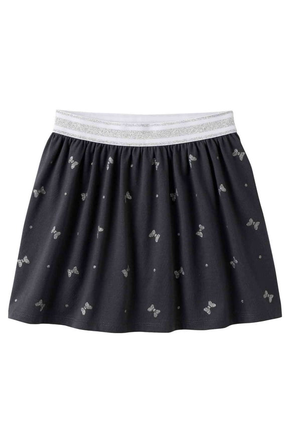 Disney Toddler & Girls Black Glitter Minnie Mouse Bow Skort Skirt 2T