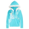thumbnail image 1 of Disney Toddler Girls Frozen Elsa Blue Sherpa Hoodie Sweatshirt Jacket Coat 2T, 1 of 1