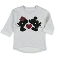 thumbnail image 1 of Disney Toddler Girls' Mickey and Minnie Love Light Sweatshirt Pullover Top, 1 of 5