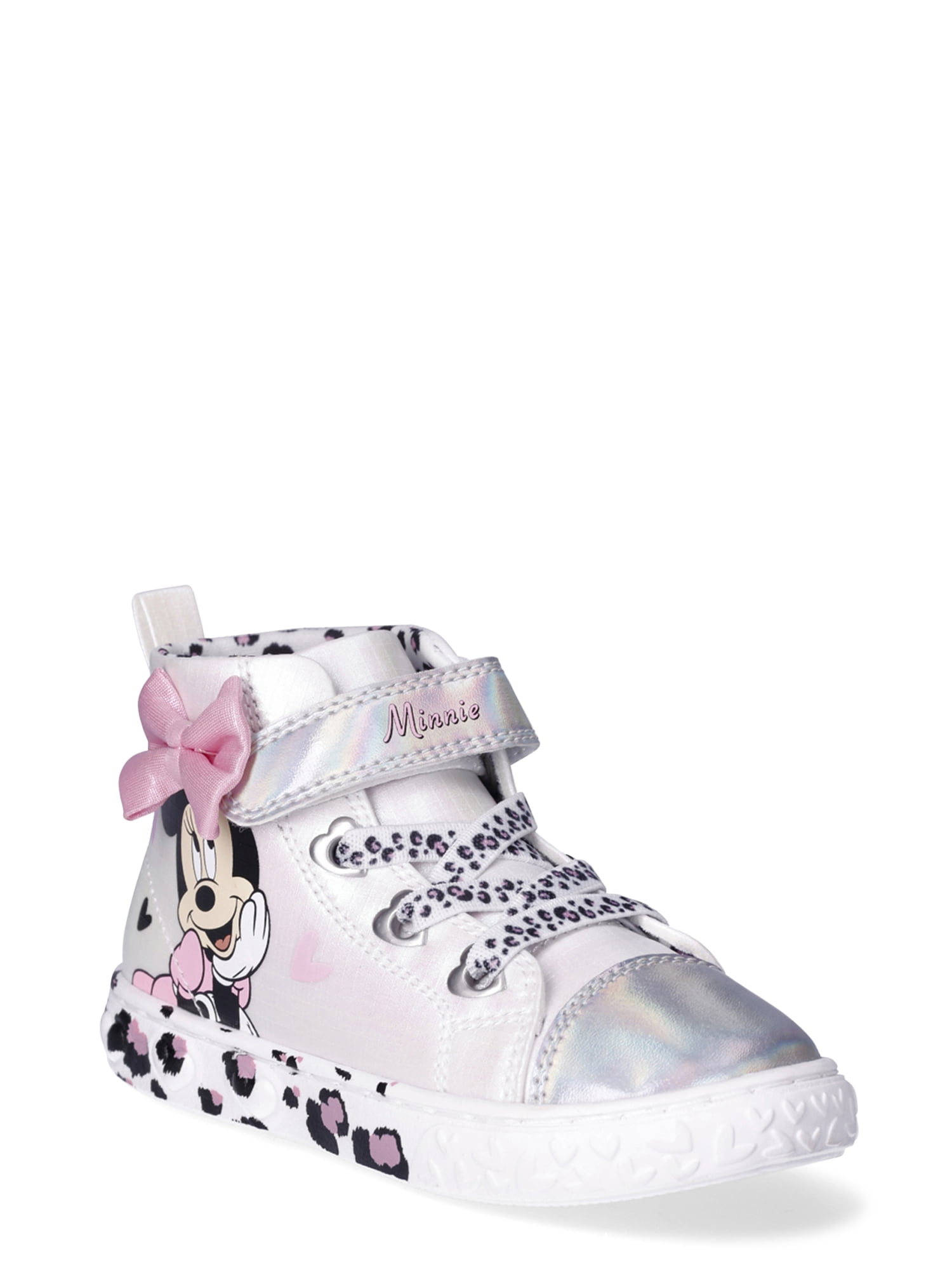 Disney Toddler Girls Minnie Mouse High Top Sneakers Walmart