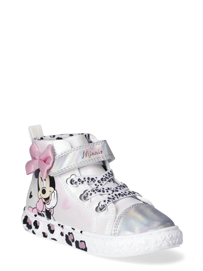 minnieページ Disney Toddler Girls Minnie Mouse High Top Sneakers