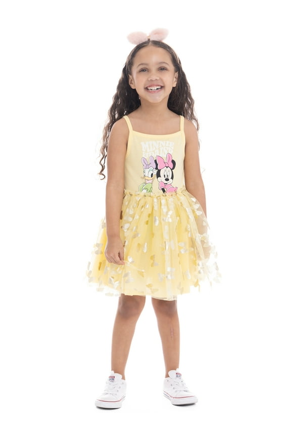 Disney Toddler Girls Minnie Mouse and Daisy Duck Graphic Tank Tutu Dress, Sizes 12M-5T