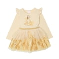 thumbnail image 1 of Disney Toddler Girls Princess Long Sleeve Ballerina Tutu Dress (Yellow, 5), 1 of 7