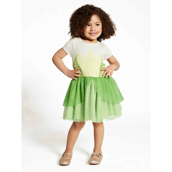 Disney Toddler Girls Princess Tiana Cosplay Dress, Sizes 12M-5T