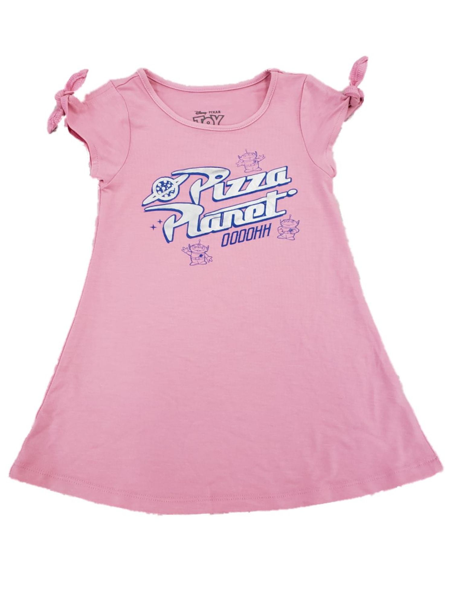 Disney Toddler Girls Toy Story Silver Shimmer Pizza Pink Soft