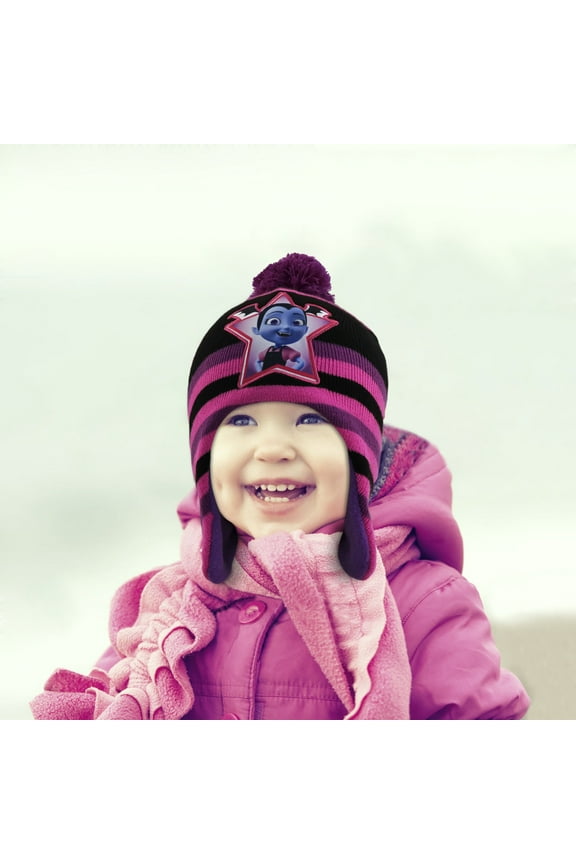 Toddler Winter Hat, Kids Gloves or Toddlers Mittens, Vamparina Baby Beanie for Girl Ages 2-4