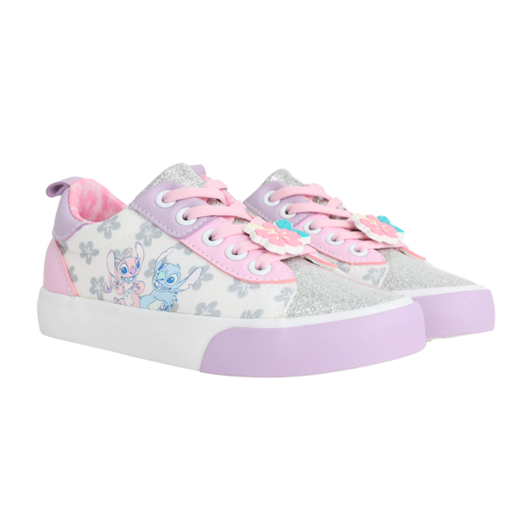 Disney Toddler and Little Girls' Stitch and Angel Court Sneakers