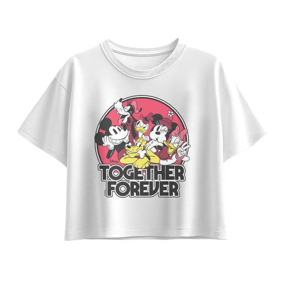 Disney - Together Forever Short Sleeve Boxy Graphic T-Shirt