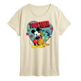thumbnail image 1 of Disney - Together Fur Ever Mickey Pluto - Women's Short Sleeve Graphic T-Shirt, 1 of 5