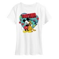thumbnail image 1 of Disney - Together Fur Ever Mickey Pluto - Women's Short Sleeve Graphic T-Shirt, 1 of 5