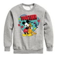 thumbnail image 1 of Disney - Together Fur Ever Mickey Pluto - Youth Crewneck Fleece Sweatshirt, 1 of 5