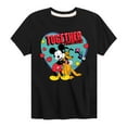 thumbnail image 1 of Disney - Together Fur Ever Mickey Pluto - Youth Short Sleeve Graphic T-Shirt, 1 of 5
