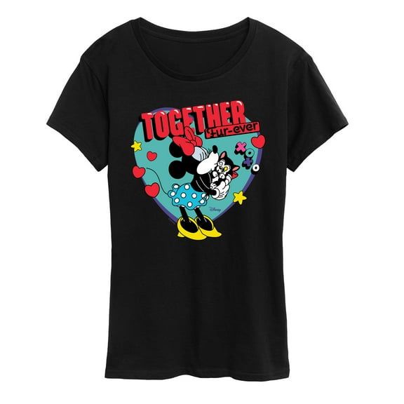 Disney - Together Fur Ever Minnie Figaro - Women's Short Sleeve Graphic T-Shirt