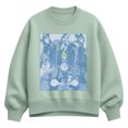 thumbnail image 1 of Disney - Tonal Villains Women's Oversized Fleece Crew Sweatshirt, 1 of 3