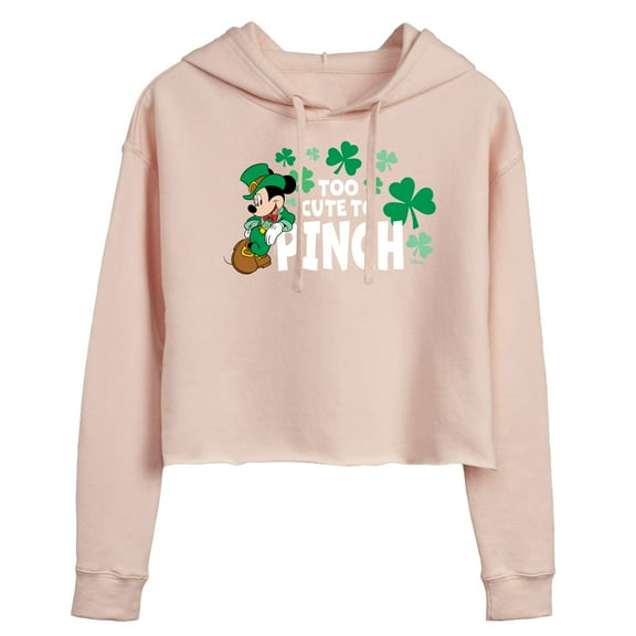 Disney - Too Cute To Pinch - Juniors Cropped Pullover Hoodie