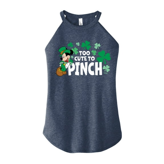 Disney - Too Cute To Pinch - Juniors High Neck Tank Top