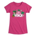 thumbnail image 1 of Disney - Too Cute To Pinch - Toddler And Youth Girls Short Sleeve Graphic T-Shirt, 1 of 5