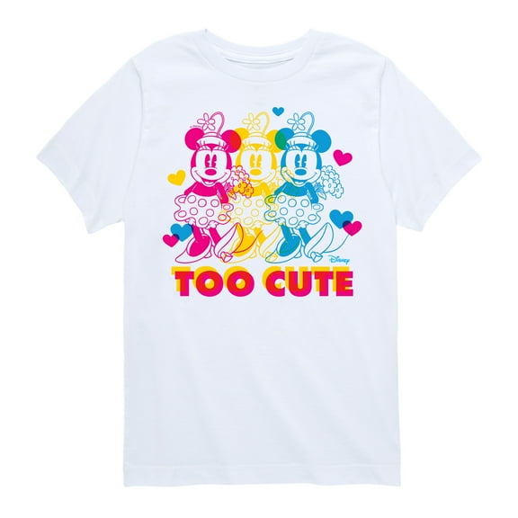 Disney - Too Cute - Toddler & Youth Short Sleeve Graphic T-Shirt