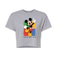 thumbnail image 1 of Disney - Total 90s Kid  - Juniors Cropped Cotton Blend T-Shirt, 1 of 5
