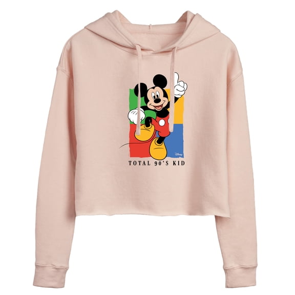 Disney - Total 90s Kid - Juniors Cropped Pullover Hoodie