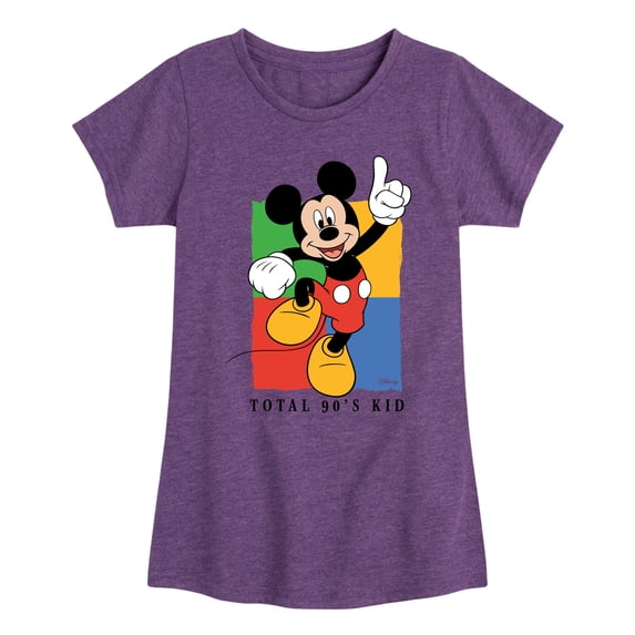 Disney - Total 90s Kid - Toddler & Youth Girls Short Sleeve Graphic T-Shirt