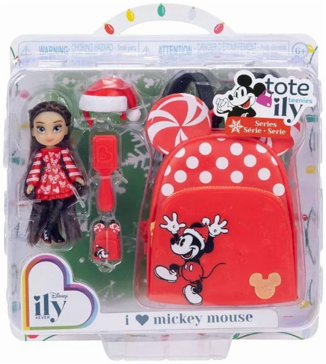 Disney Tote Ily Teenies Holiday I Love Mickey Mouse Mini Doll