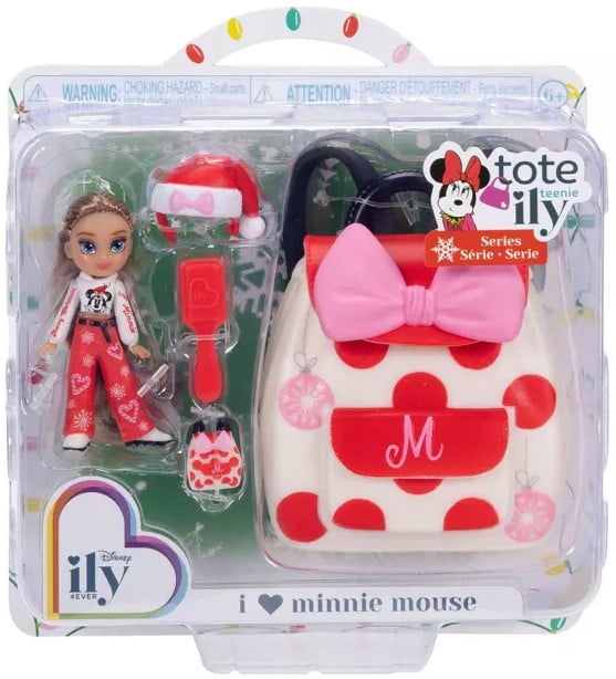 Disney Tote Ily Teenies Holiday I Love Minnie Mouse Mini Doll