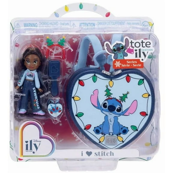 Disney Tote Ily Teenies Holiday I Love Stitch Mini Doll