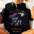 thumbnail image 1 of Disney Tower of Terror I Survived The Twilight Zone T-Shirt, Hollywood Studios Tower Hotel, Disneyland Family Matching Shirt, WDW,Black color,size L, 1 of 5