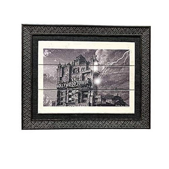 Disney Tower of Terror Print on Wood - Framed