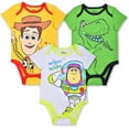 thumbnail image 1 of Disney Toy Story 3 Pack Short Sleeve Creeper Bundle for Boys, Babys Bodysuit Romper Set, 1 of 7